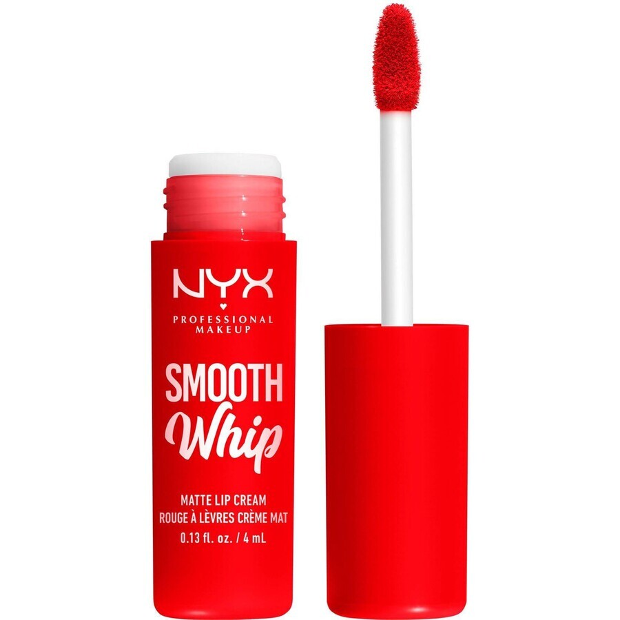 NYX Professional Makeup Smooth Whip Matte Lip Cream 12 Zuckerguss auf mattem flüssigem Lippenstift, 4 ml