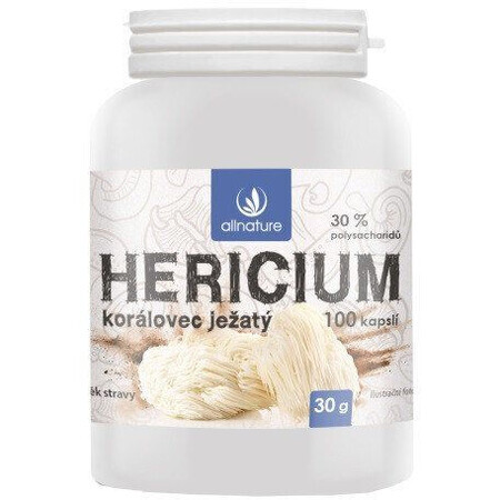 Allnature Hericium Koraal Egel 100 capsules