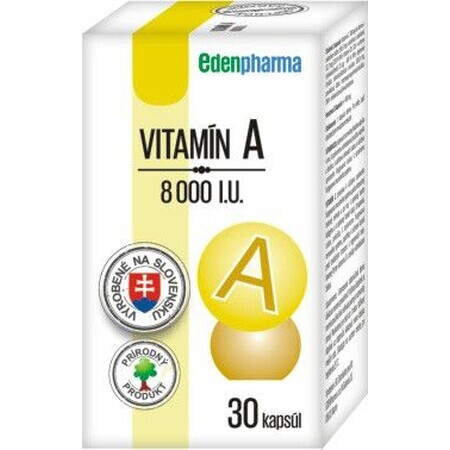 EdenPharma Vitamina A 8000 U.I. 30 capsule