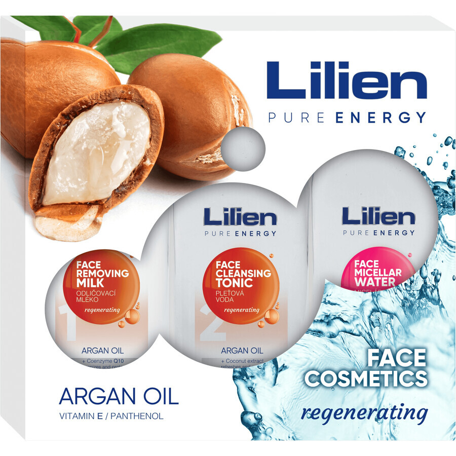 Confezione regalo Lilien Cosmetici per il viso Olio di Argan 3 x 250 ml