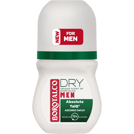 Borotalco MEN Profumo Unico Secco, Deodorante Roll-On per Uomo 50 ml