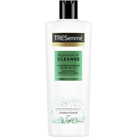 TreSemmé Replenish & Cleanse Balsamo vitaminico per capelli grassi 400 ml