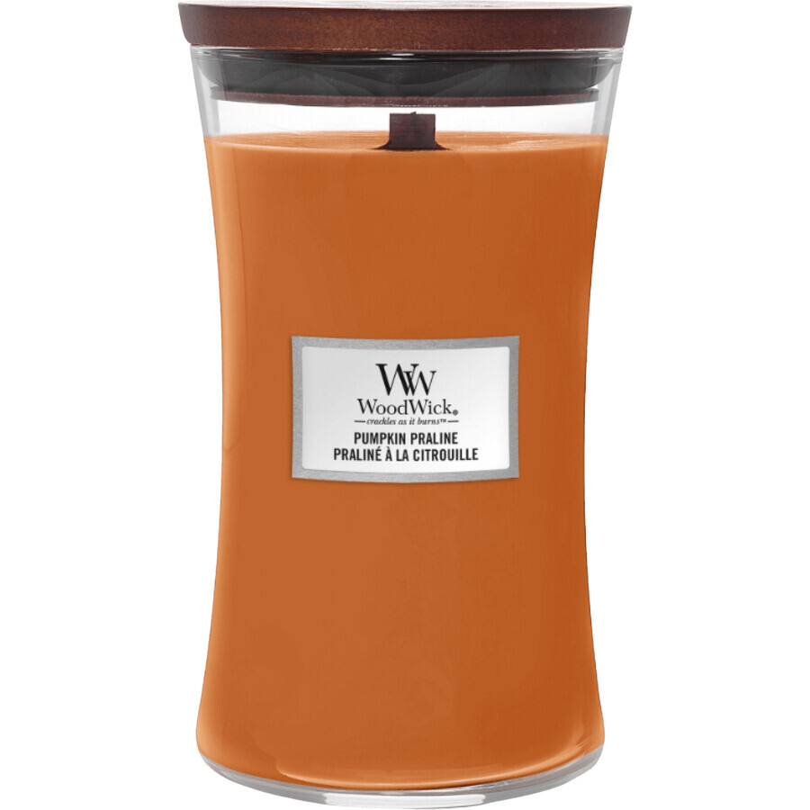 Candela profumata Woodwick Zucca grande Pralina 609 g