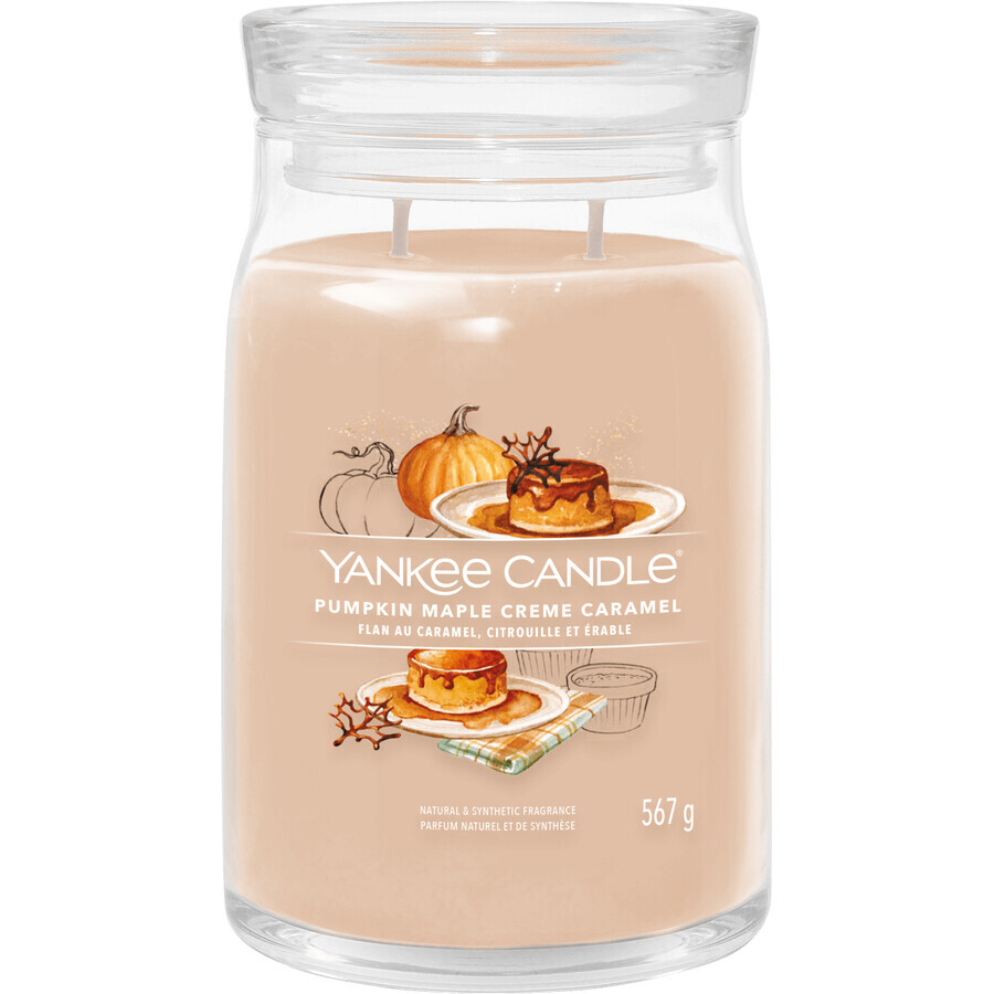 Candela profumata Yankee Candle Pumpkin Maple Creme Caramel 567 g