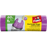 Fino Colour Sacchi per rifiuti con manici viola 20 x 60 l