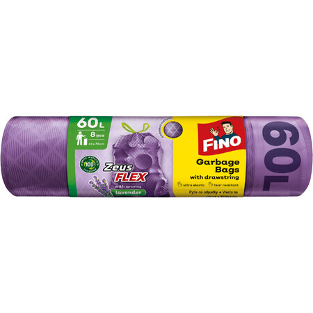 Fino Zeus Flex Lavender Retractable container 8 x 60 l