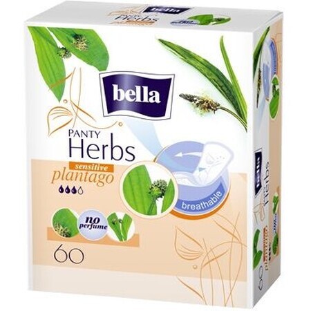 Bella Herbs Plantago Sensitive Sanitary Napkins 60 pcs