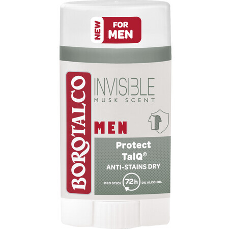 Borotalco MEN Invisible Musk Scent Dry Deodorant Stick for Men 40 ml