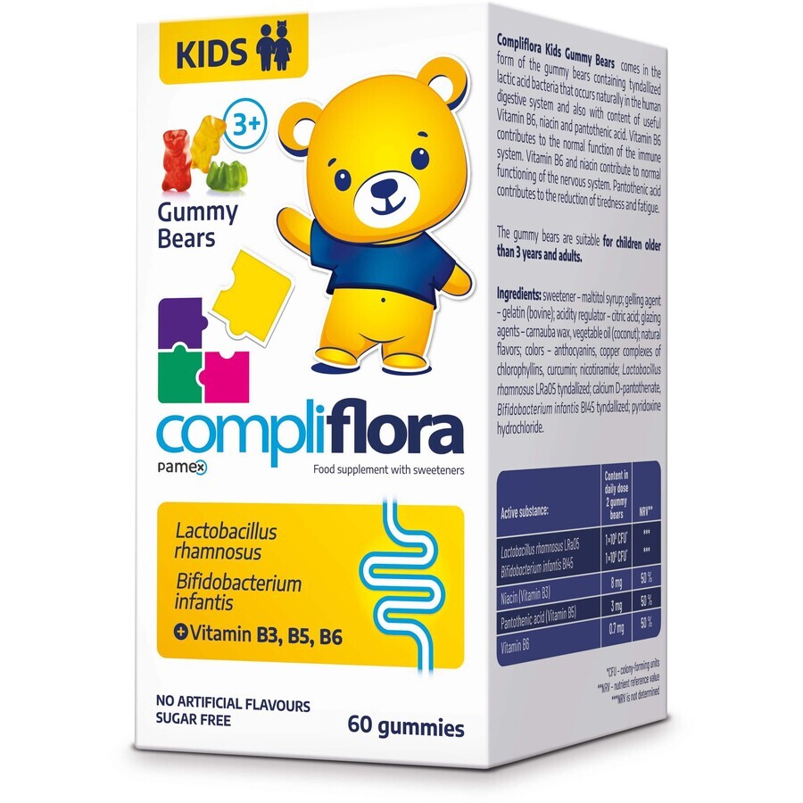 Orsetti Compliflora KIDS in gelatina 60 pz.