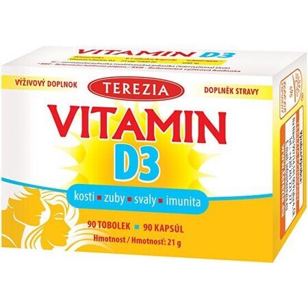 Terezia Vitamine D3 1000 IE 90 capsules