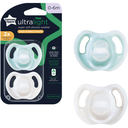 Tommee Tippee CTN Tettarella ultra leggera 0-6m, 2 pz.