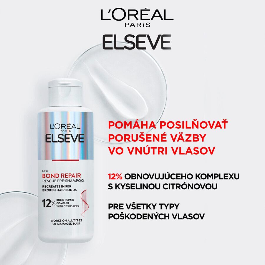 L'Oréal Paris Elseve Bond Repair regenerating care pre-shampoo with citric acid, 200 ml