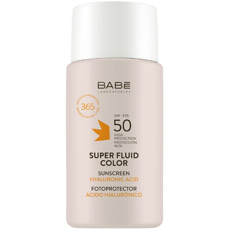 Babé SUPER FLUID COLOUR FLUID SPF50 fluido colorato per il viso per tutti i tipi di pelle 50 ml