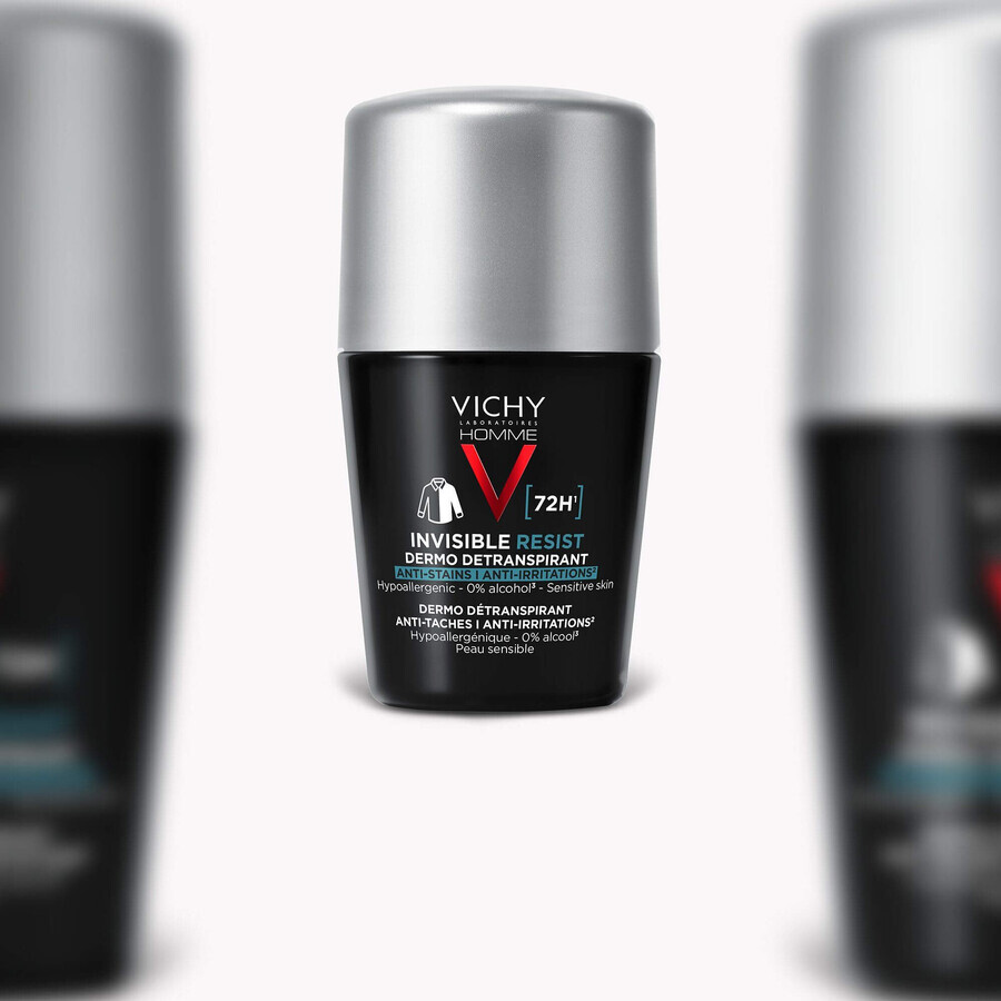 Vichy Homme Invisible Resist 72H antiperspirant against stains and irritations 50 ml