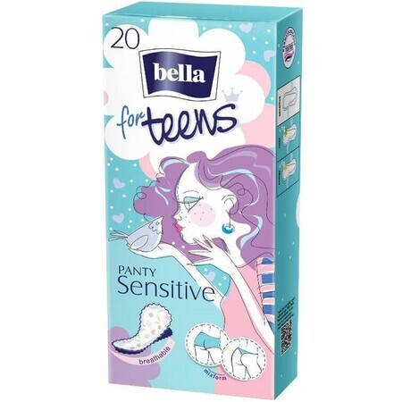 Bella for teens Sensitive pads for underpants 20 pcs