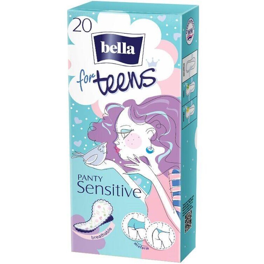 Bella for teens Sensitive pads for underpants 20 pcs