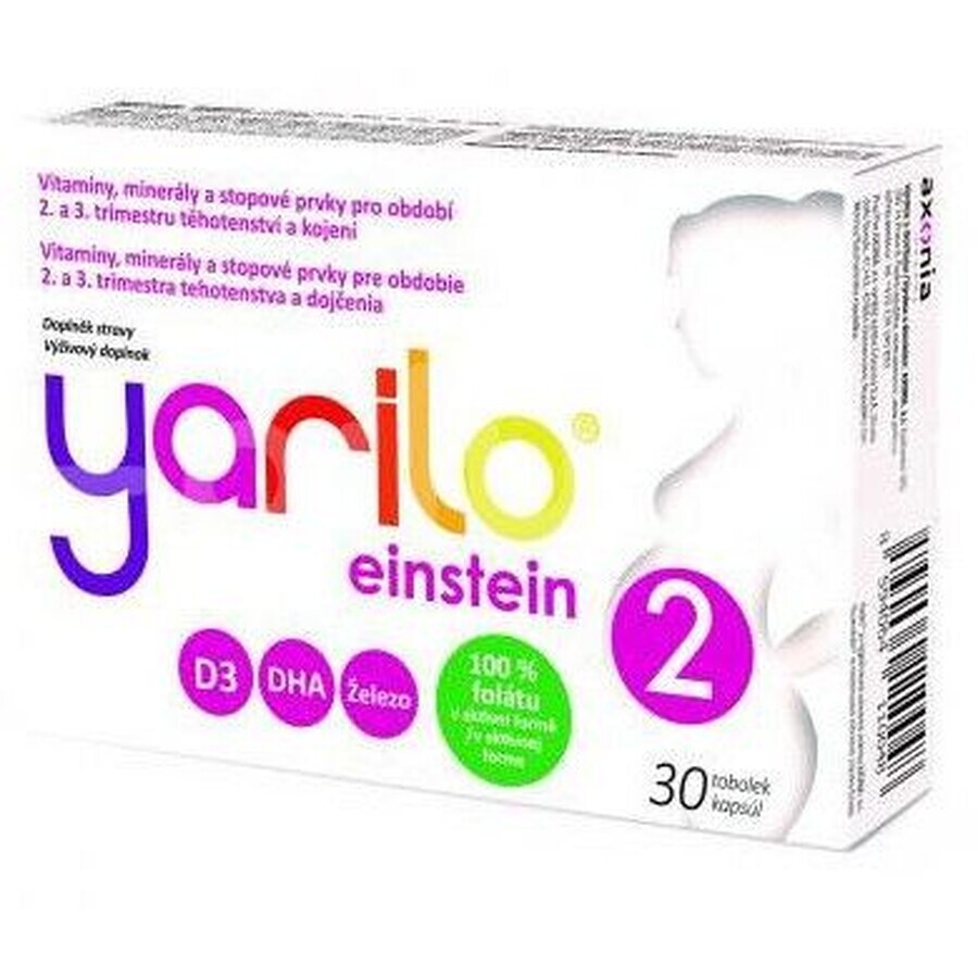 Yarilo Einstein 2 2e, 3e trimester van de zwangerschap en borstvoeding 30 capsules