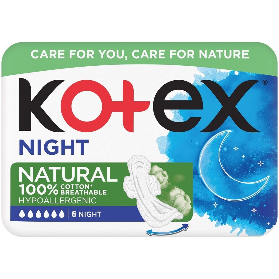 Kotex Natural Night 6 buc