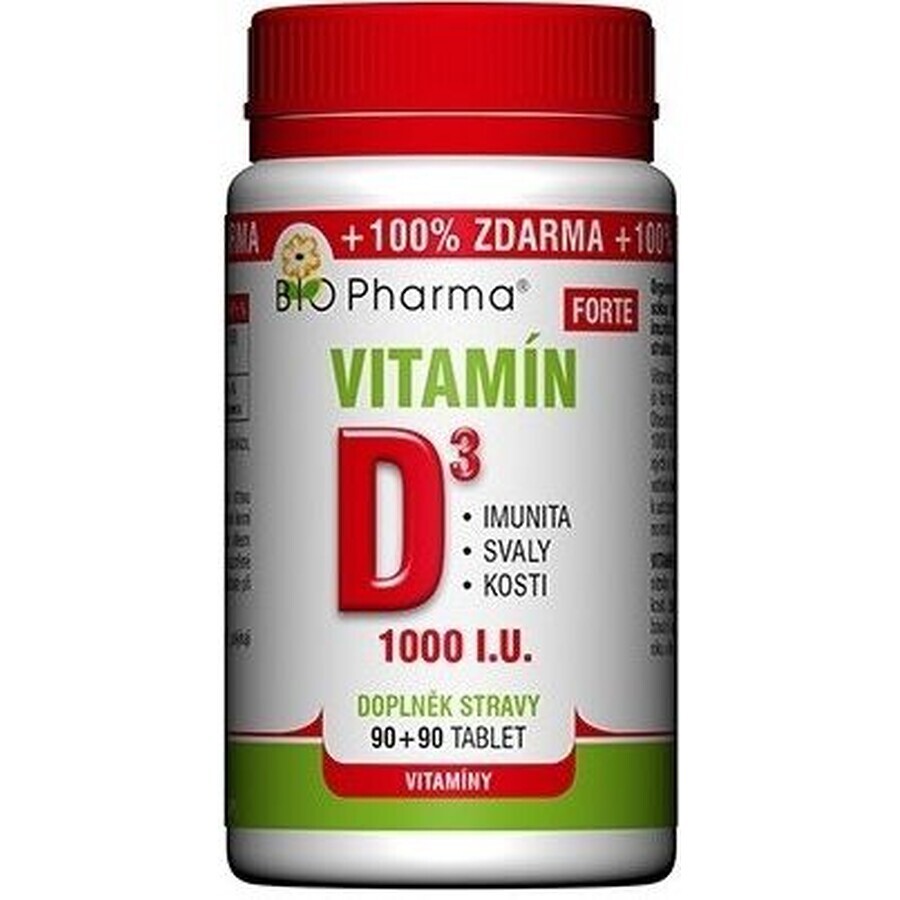 Bio Pharma Vitamina D3 FORTE 180 compresse