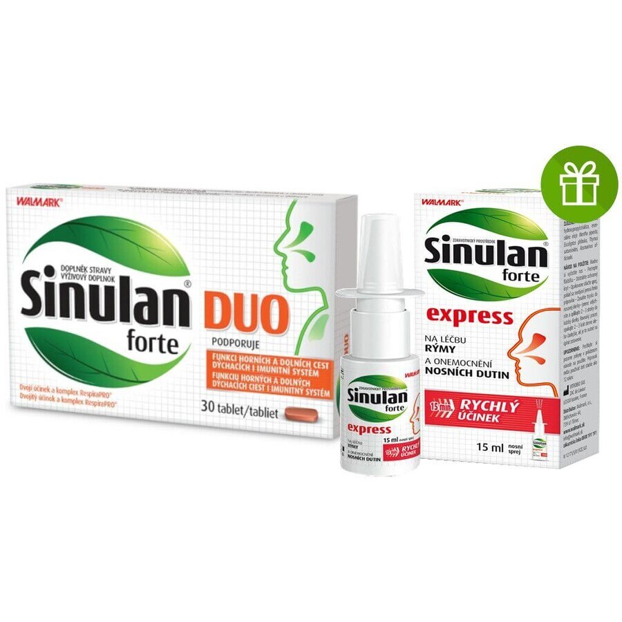 Walmark Sinulan Duo forte 30tbl + Sinulan forte spray express 15ml