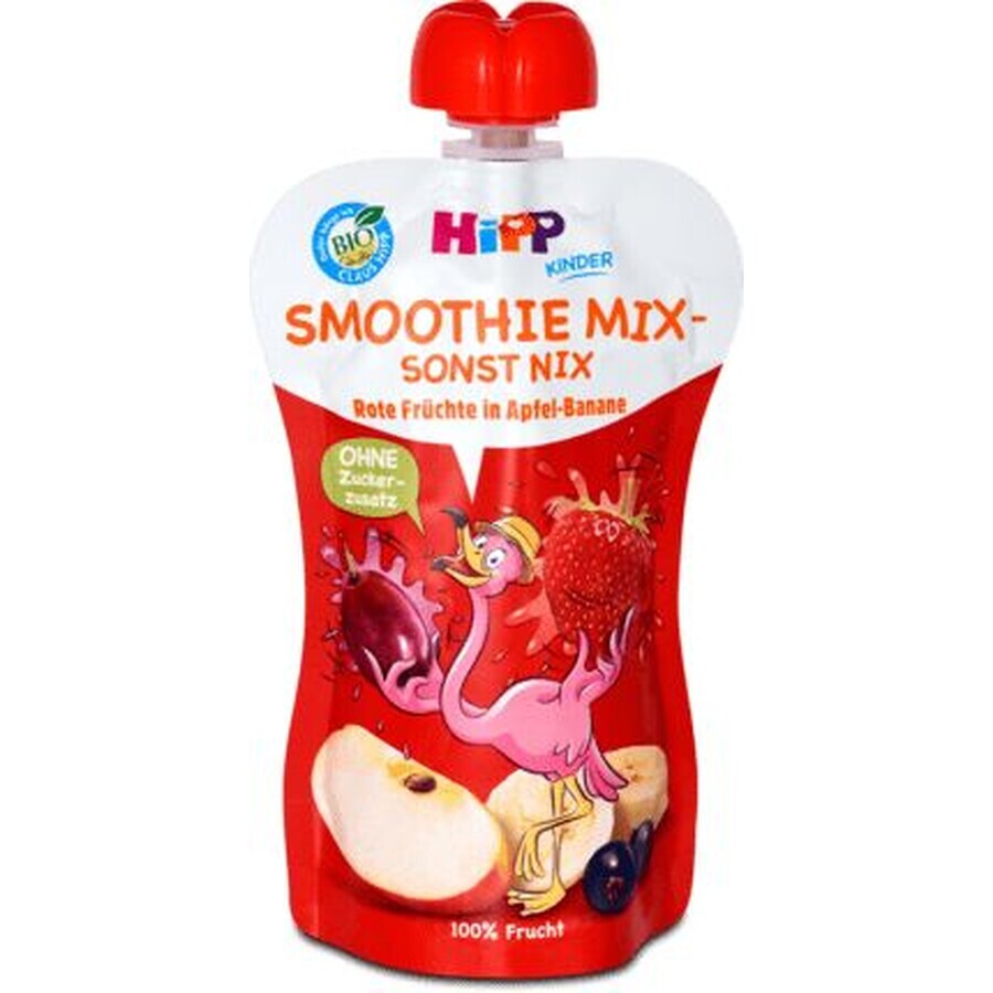 HiPP Frullato biologico di mela, banana e frutti rossi 120 ml