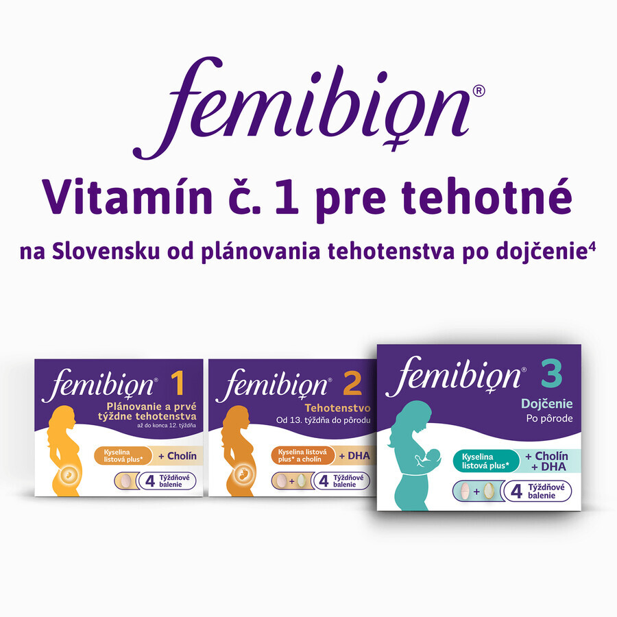 Femibion 3 Breastfeeding, 28 tablets and 28 capsules