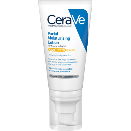 CeraVe Hydraterende Gezichtscrème SPF 50, 52 ml