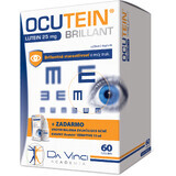 Ocutein BRILLANT Luteină 25 mg - DA VINCI 60 capsule + picături pentru ochi Sensitive 15 ml gratuit