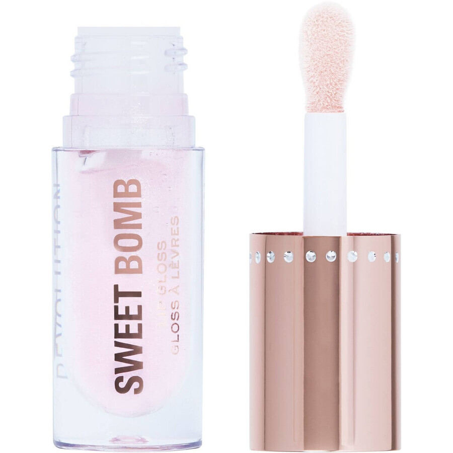 Revolution Sweet Bomb Sweet Bomb Lip Gloss Candyfloss Rosa Glitter Lip Gloss 4,5 ml