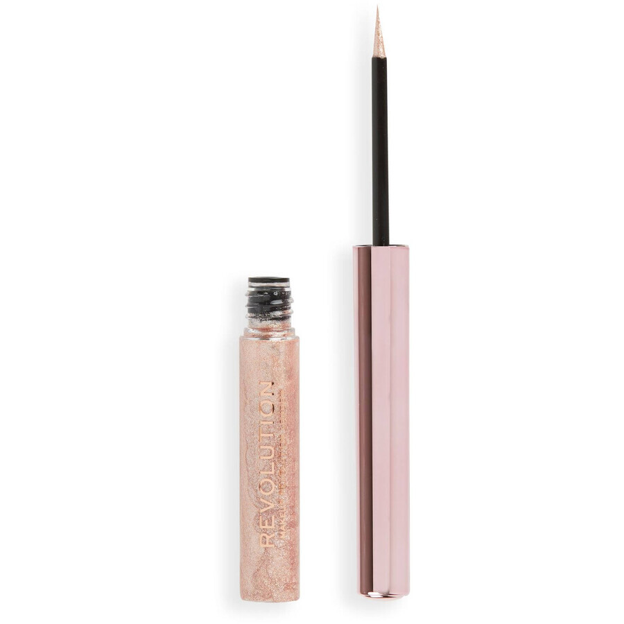 Revolution Super Flick Liquid Eyeliner Oogpotlood Rose Gold 2.4 ml