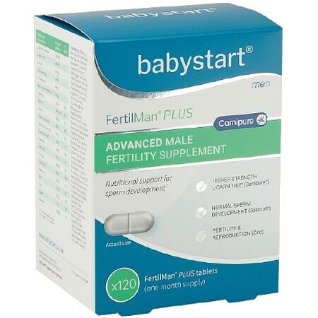 Babystart Fertilman Plus vitamine per uomo con L-carnitina 120 compresse