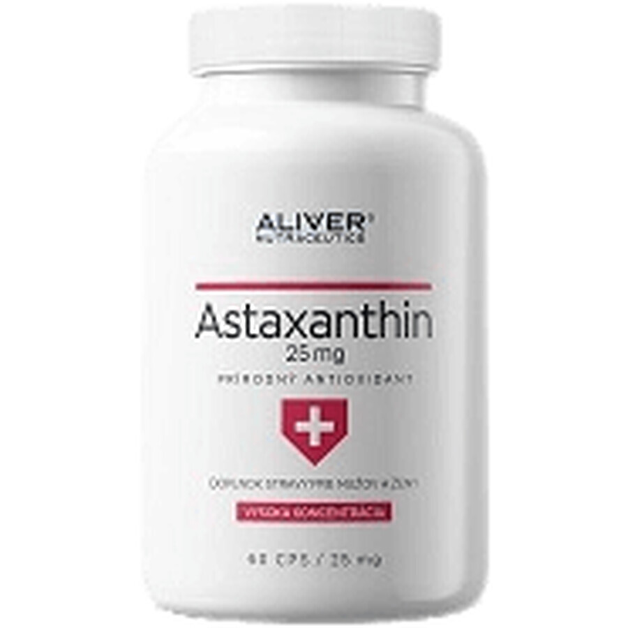 Aliver Nutraceutics Astaxanthine 25 mg 60 capsules