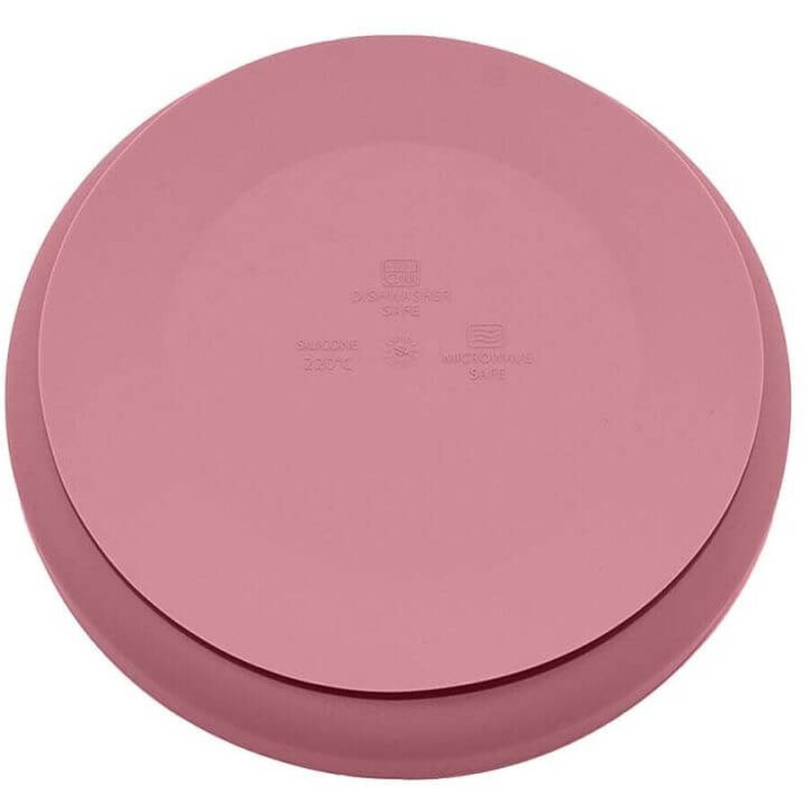 Petite&Mars Piattino in silicone con ventosa TAKE&MATCH Dusty Rose 6m+ 400 ml