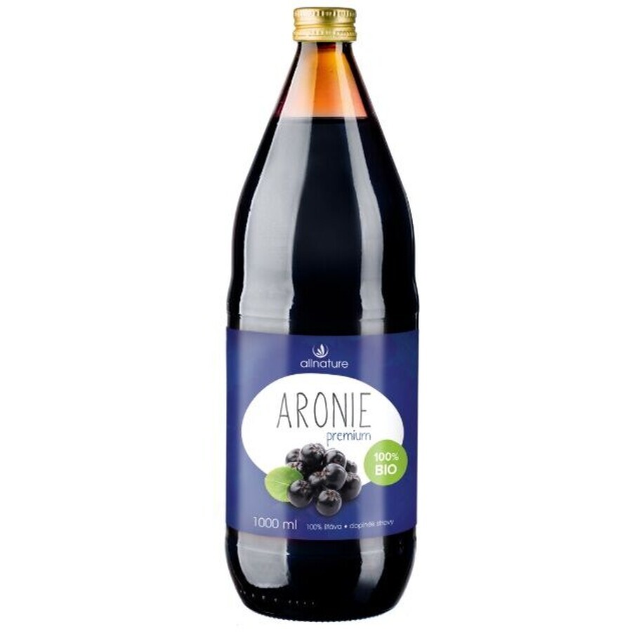 Allnature Aronia Premium organic 100% suc 1000 ml