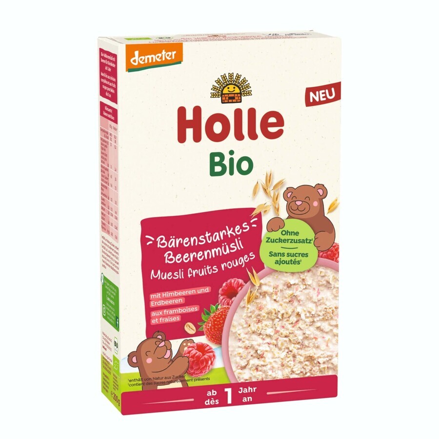 Holle Organic Muesli with strawberries and raspberries 200 g