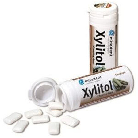 Miradent kauwgom Xylitol Kaneel 30 stuks