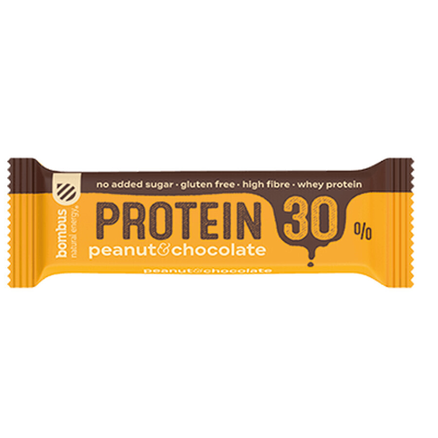 Bombus Protein 30% Nüsse und Schokolade. 50 g