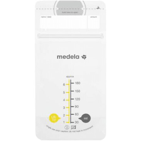 Pungi de depozitare a laptelui matern Medela 50 x 180 ml