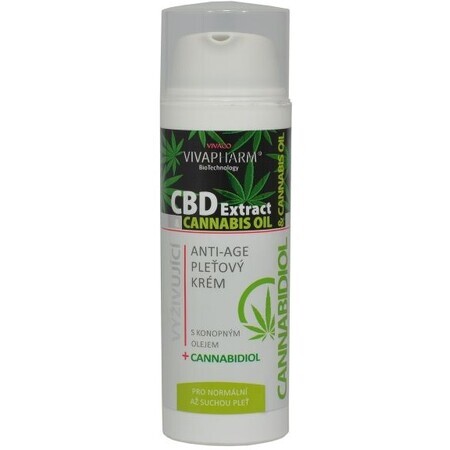 Vivapharm Crema antietà con cannabidiolo 50 ml