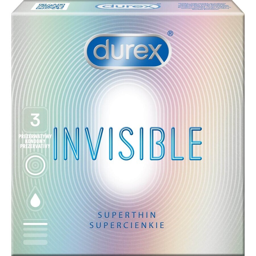 Prezervative Durex Invisible Extra Sensitive 3 buc