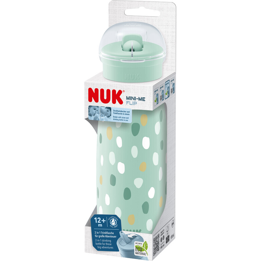 Nuk Mini-Me PP Flip Sticlă verde 450 ml