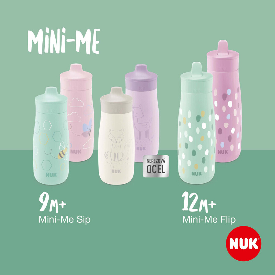 Nuk Mini-Me PP Flip Sticlă verde 450 ml