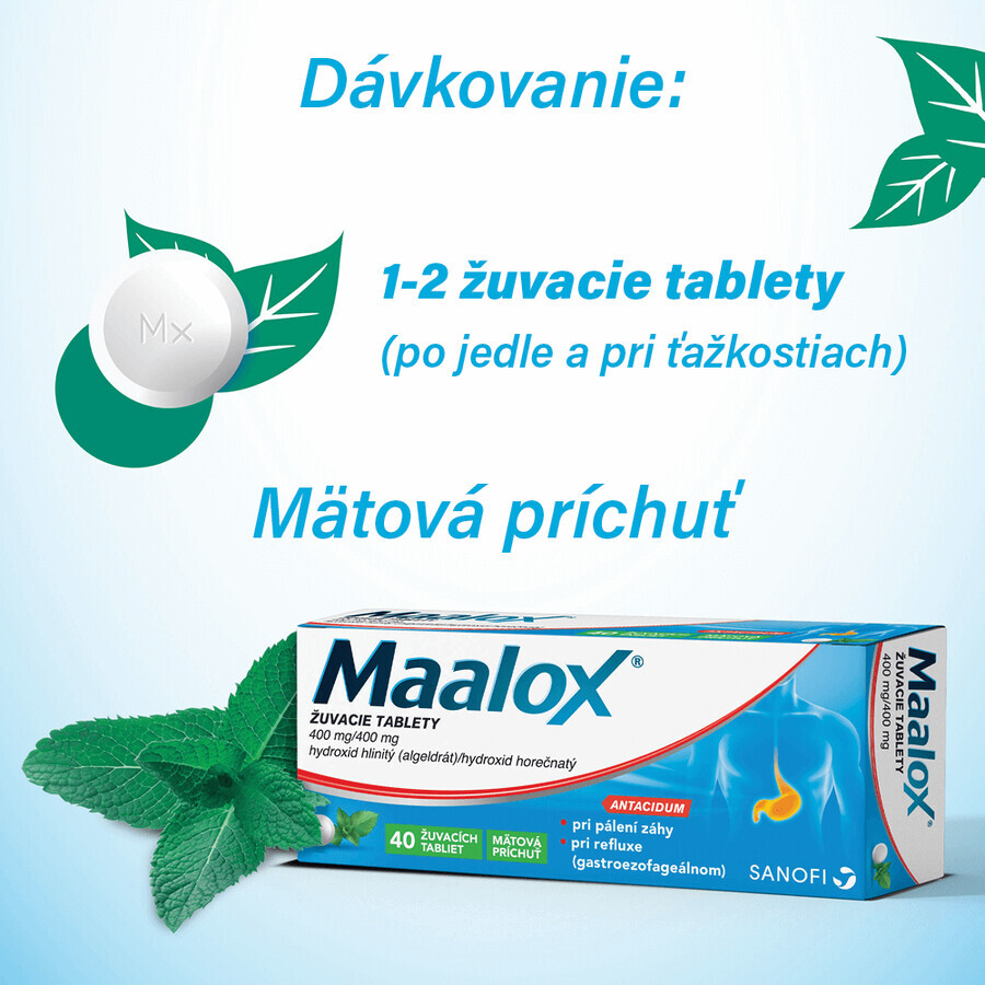 Maalox kauwtabletten 40 tabletten