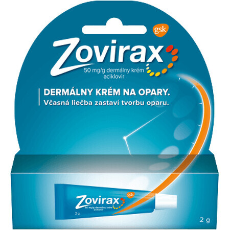 Zovirax crème dermique pour le traitement des boutons de fièvre 2 g