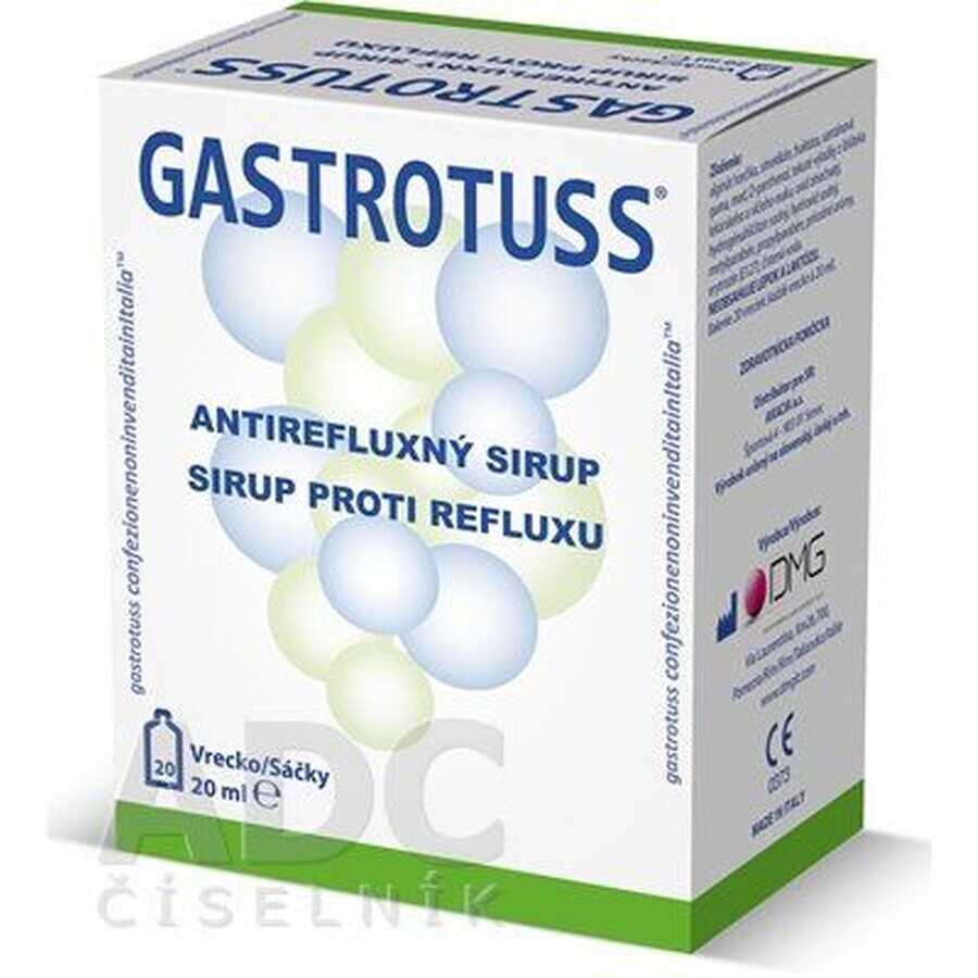 Gastrotuss sirop antireflux, în plicuri de 20 x 20 ml