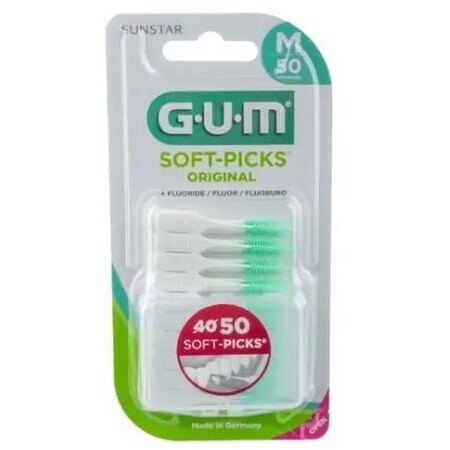 Spazzolino interdentale Gum Soft-Picks con fluoro medio 50 pz.