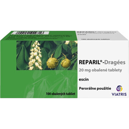 Reparil dragees 20mg 100 compresse