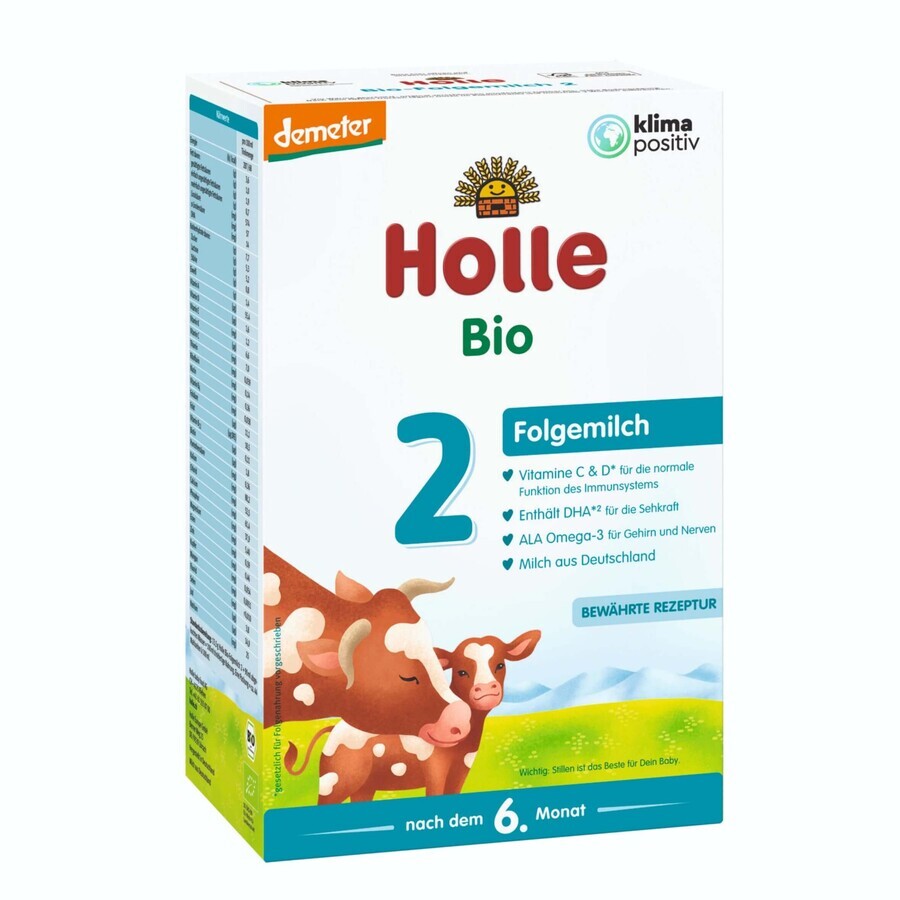 Holle Leche maternizada ecológica para bebés de 2 a 6 meses 600 g