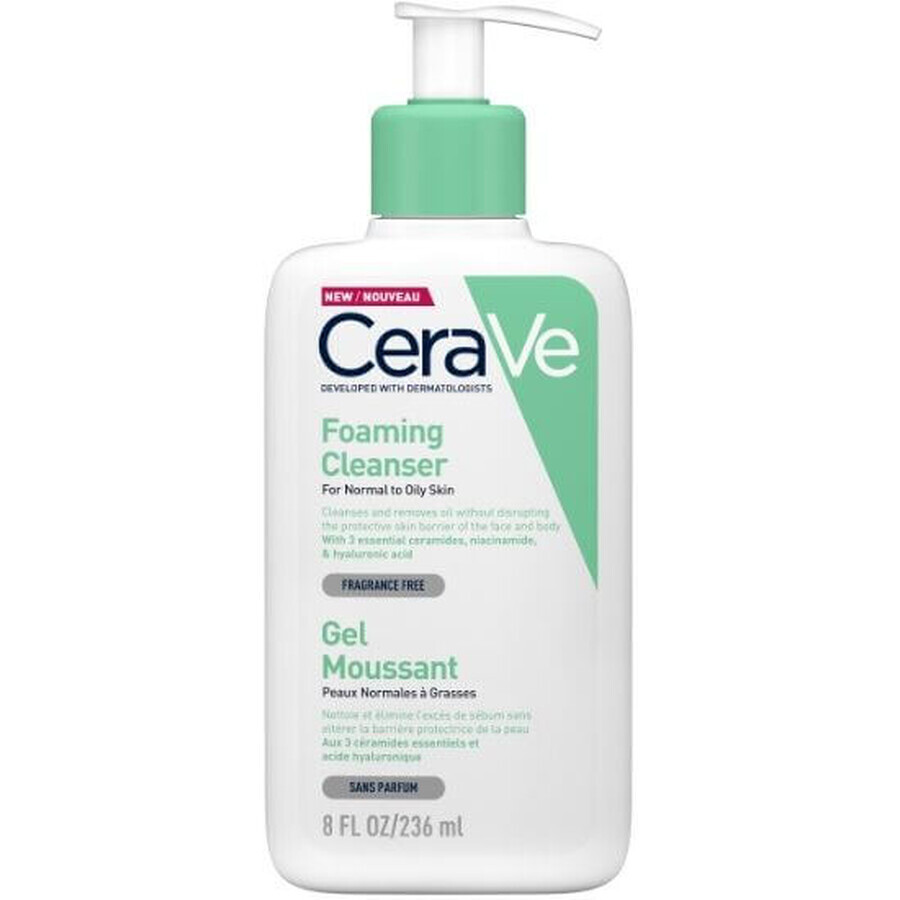 CeraVe Schuimende Reinigingsgel voor Normale tot Vette Huid 236 ml