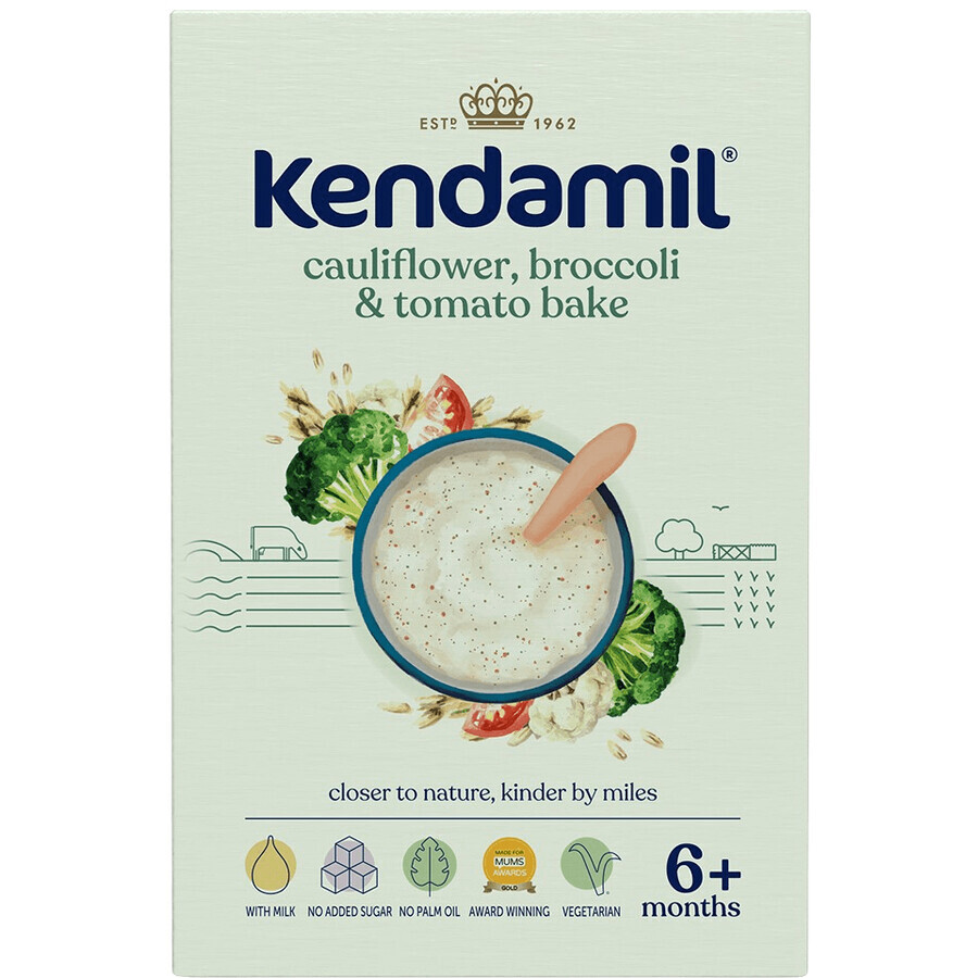 Kendamil Porridge con broccoli, cavolfiori e pomodori 6m+ 150 g